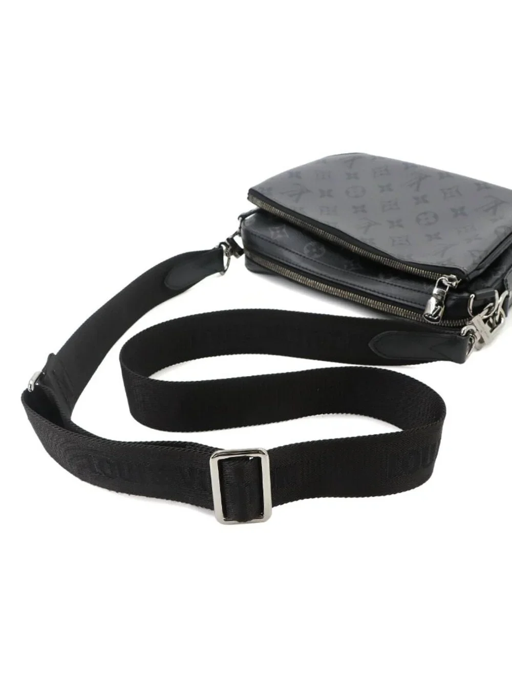 Louis Vuitton Monogram Eclipse Reverse Trio Messenger Shoulder Bag